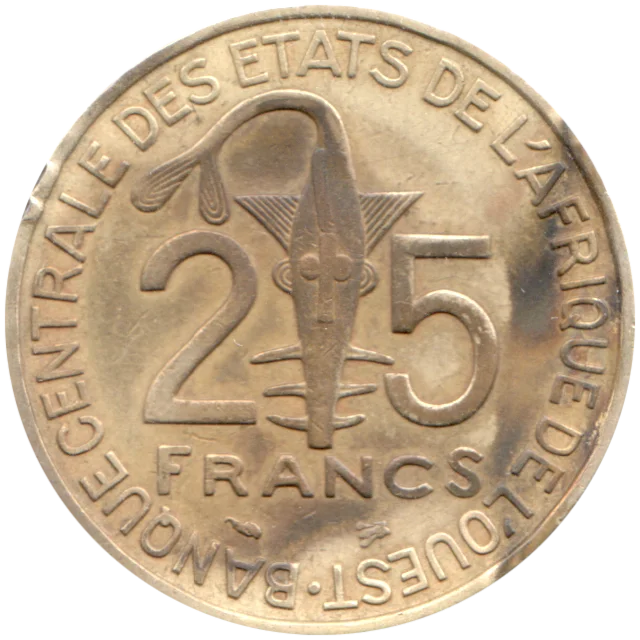 25 Francs, 1997 Reverse