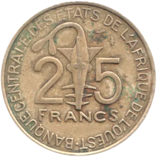 Preview 25 Francs, 1982 reverse