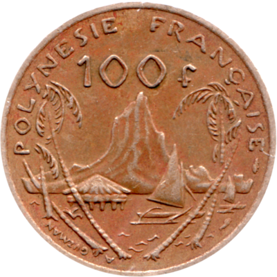 100 Francs, 1976 Reverse