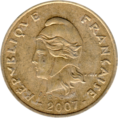 100 Francs, 2007 Obverse