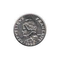 Preview 20 Francs, 1992 obverse
