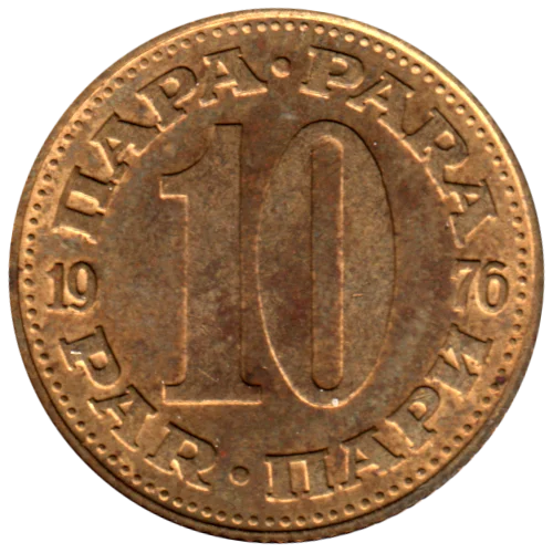 10 para, 1976 Reverse