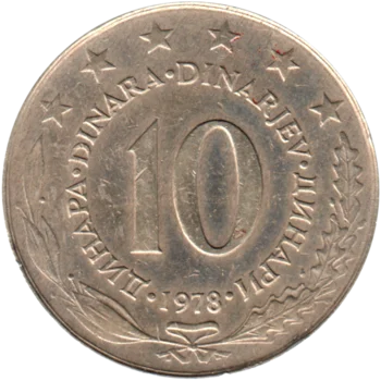 Preview 10 Dinara, 1978 reverse
