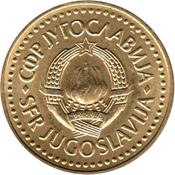 5 Dinara, 1985 Obverse