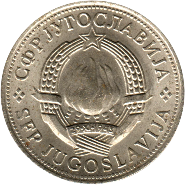 5 Dinara, 1972 Obverse