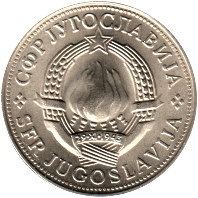 5 Dinara, 1975 Obverse