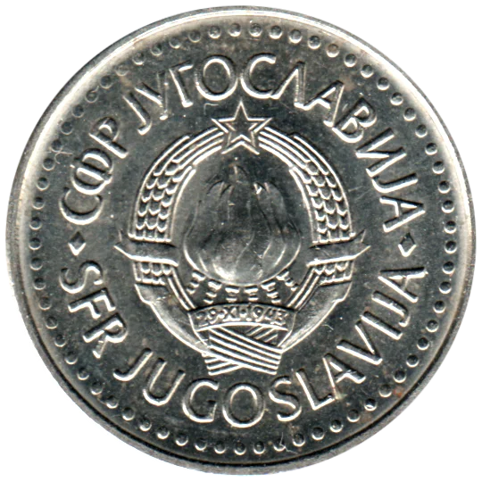 10 Dinara, 1988 Obverse