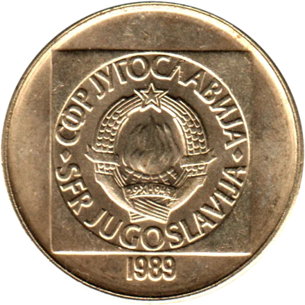 20 Dinara, 1989 Obverse
