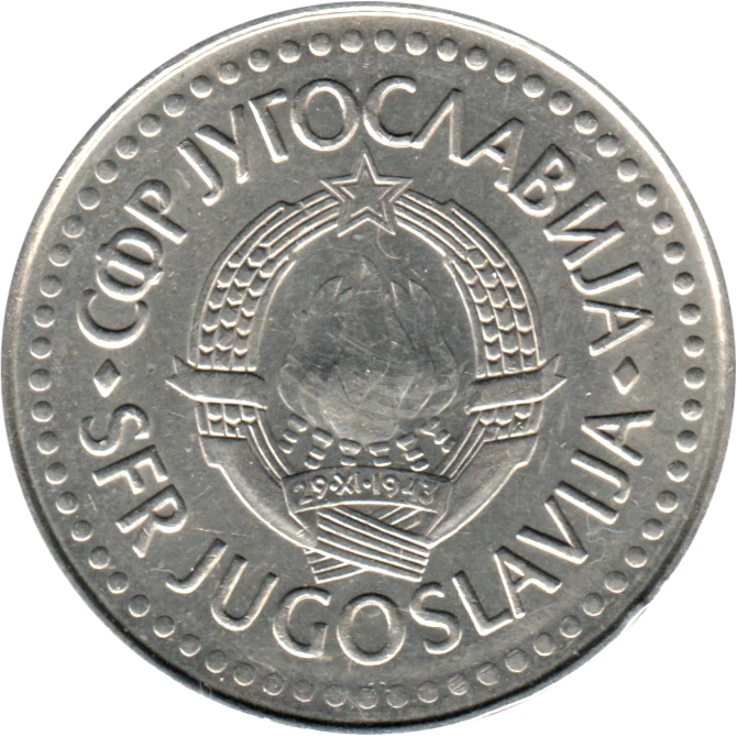 100 Dinara, 1986 Obverse