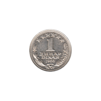 Preview 1 Dinar, 1968 reverse