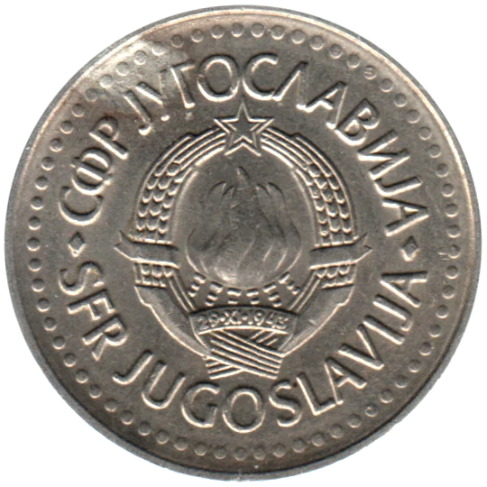 10 Dinara, 1985 Obverse