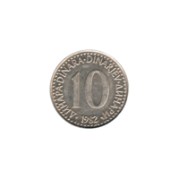 Preview 10 Dinara, 1982 reverse