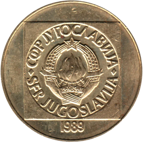 100 Dinara, 1989 Obverse