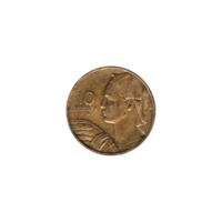 Preview 10 Dinara, 1955 reverse