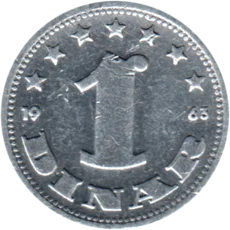 Preview 1 Dinar, 1963 reverse