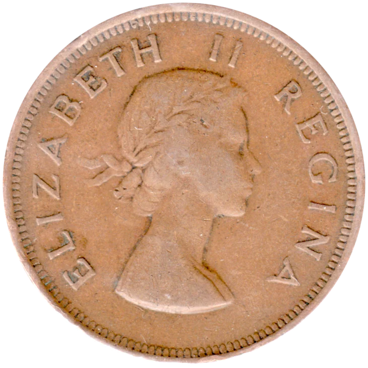 1 penny, 1955 Obverse