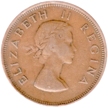 Preview 1 penny, 1955 obverse
