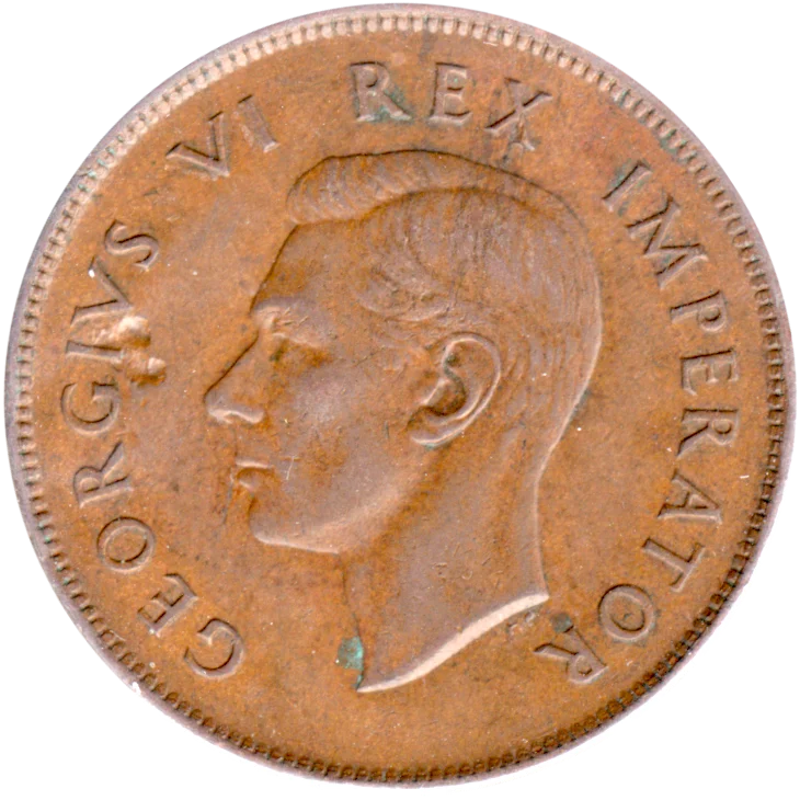 1 penny, 1941 Obverse