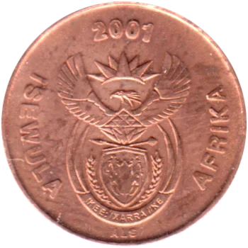 Preview 1 cent, 2001 obverse