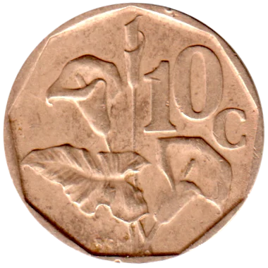 10 cents, 1991 Reverse