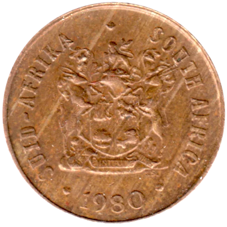 1 cent, 1980 Obverse