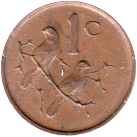 1 cent, 1967 Reverse
