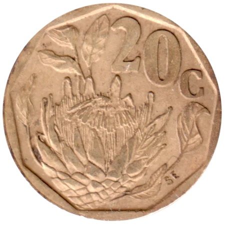 20 cents, 1992 Reverse