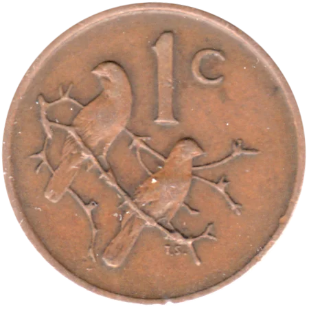 1 cent, 1972 Reverse