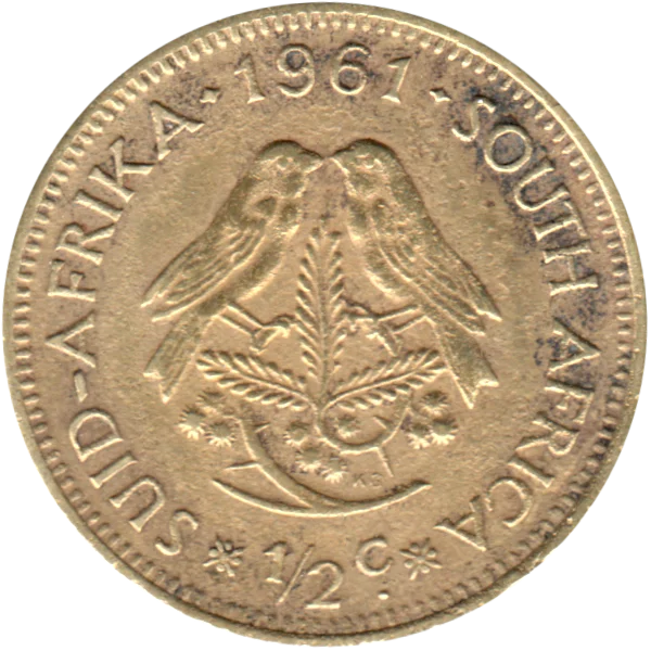 ½ cent, 1961 Reverse