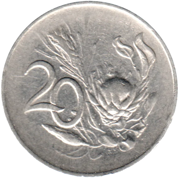20 cents, 1965 Reverse