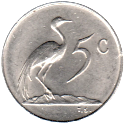 5 cents, 1974 Reverse