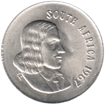 5 cents, 1967 Obverse