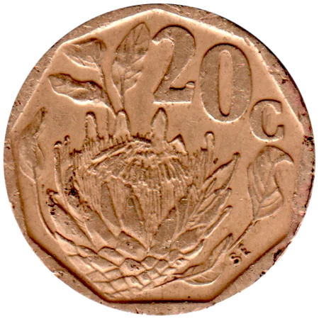 20 cents, 1995 Reverse