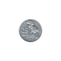 Preview 25 ngwee, 1992 reverse