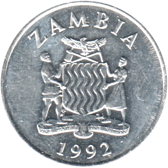 50 ngwee, 1992 Obverse