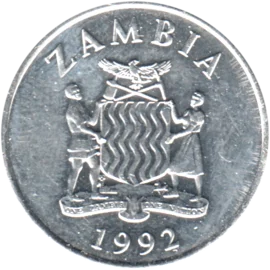 Preview 50 ngwee, 1992 obverse