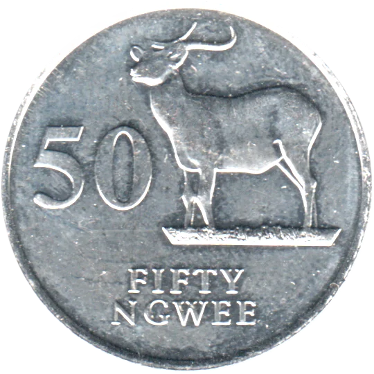 50 ngwee, 1992 Reverse