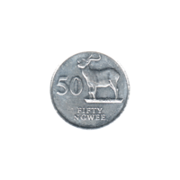 Preview 50 ngwee, 1992 reverse